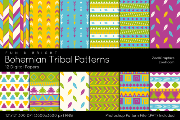 Bohemian Tribal Fun and Bright Papers