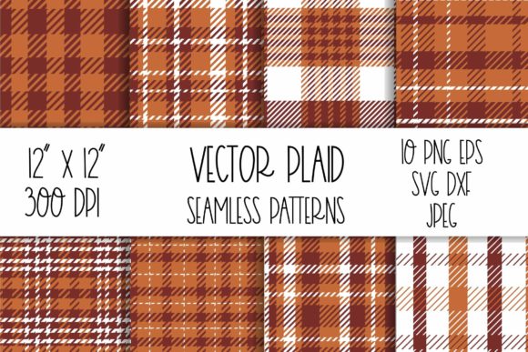Brown Orange Plaid Seamless Pattern: Warm, Versatile, and Ready for Real Projects