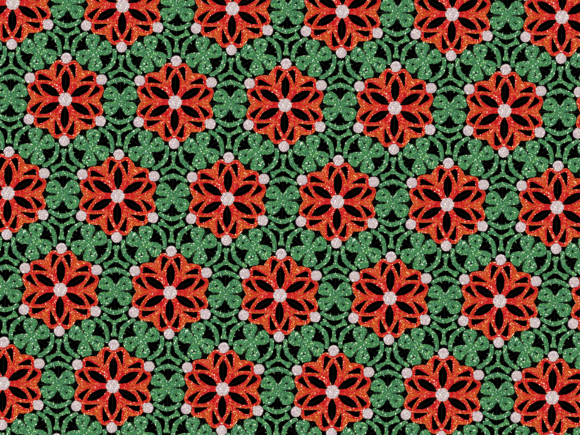 Christmas Theme with Abstract Geometric Patterns