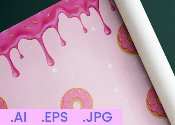 Dripping Doughnut Pattern 1: A Strategic Design Asset for Modern Print-on-Demand and Packaging Innovation