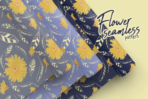 Flower Seamless Pattern Set