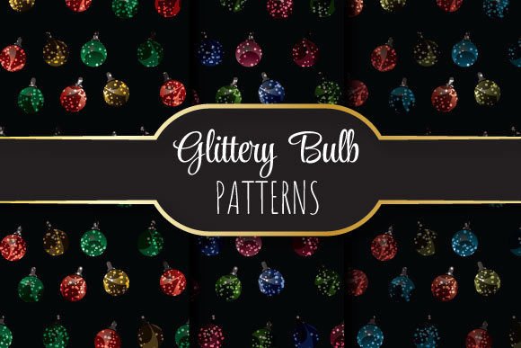 Glittery Bulbs: Seamless Vector Patterns for Real Projects