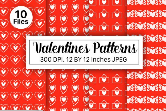 Red White Valentine’s Day Digital Paper: A Versatile Design Resource for Creative Projects