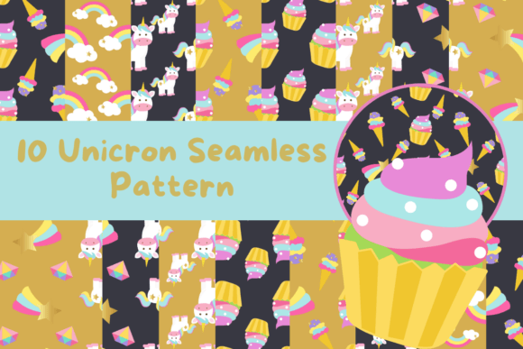 Unicorn Seamless Pattern: Effortless, Versatile Design Magic for Creative Projects