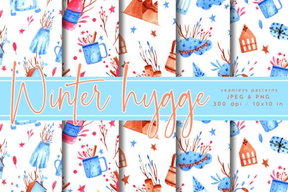 Winter Hygge Digital Papers